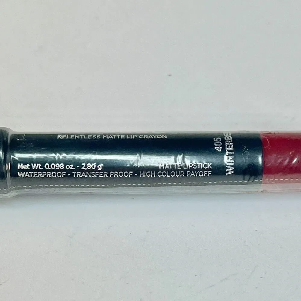 Doucce Relentless Matte Lip Crayon Lipstick Winterberry Red .098 oz Sealed New